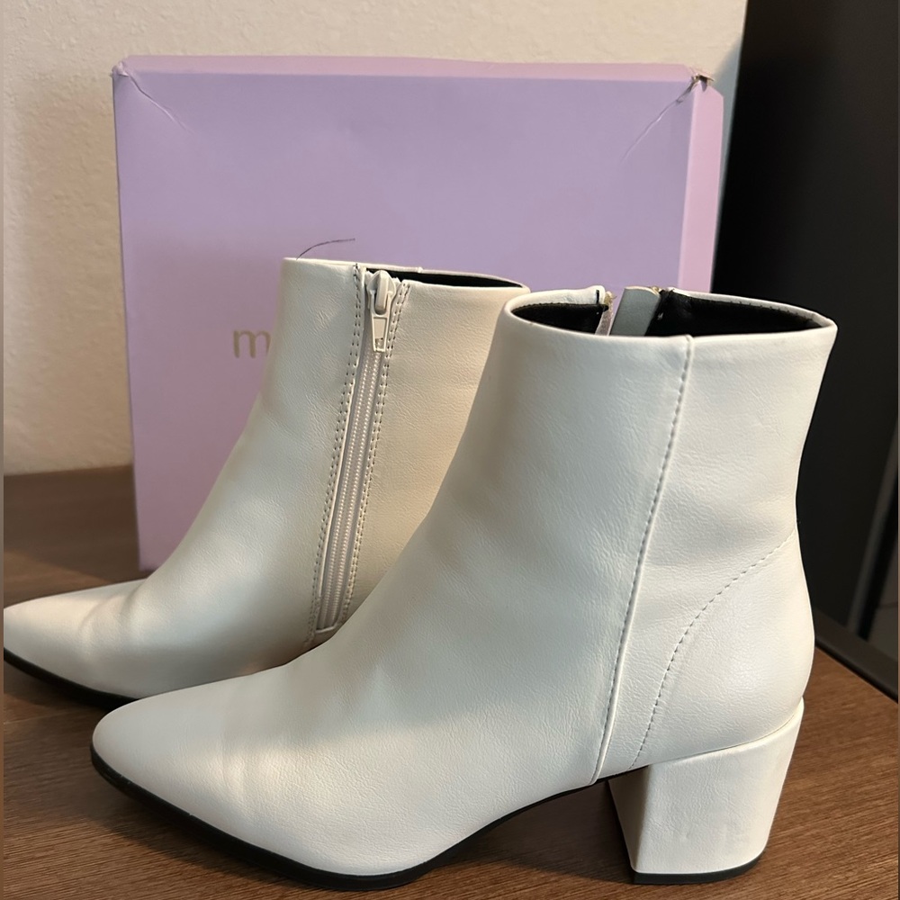 White Madden Girl Booties